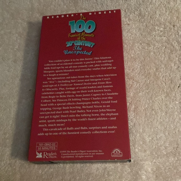 1995 VHS The 100 Funniest Moments of the 20th Century The Unexpected - Picture 2 of 3